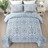 NNEDSZ Tasteful Quilted Bedspread and Pillowcases Set: Subtle Sophistication for Your Space - Queen size