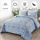 NNEDSZ Tasteful Quilted Bedspread and Pillowcases Set: Subtle Sophistication for Your Space - Queen size
