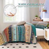 NNEDSZ Textured Quilted bedspread and pillowcovers set: Add Depth and Dimension - Queen size