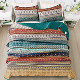 NNEDSZ Textured Quilted bedspread and pillowcovers set: Add Depth and Dimension - Queen size