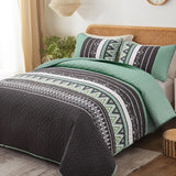 NNEDSZ Neutral Quilted bedspread and pillowcovers set: Versatile Style - Queen size