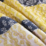NNEDSZ Ornate Quilted coverlet and pillowcovers set: Embellished Beauty - Queen size