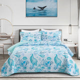 NNEDSZ Inviting Quilted bedspread and pillowcovers set: Ideal for All Seasons - Queen size
