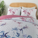 NNEDSZ Floral Quilted bedspread and pillowcovers set: Embrace Nature Indoors - Queen size