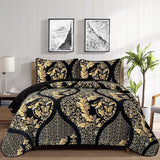 NNEDSZ Luminous Quilted Coverlet and Pillowcases Set: Brighten Your Bedroom Atmosphere - Queen size