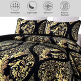 NNEDSZ Luminous Quilted Coverlet and Pillowcases Set: Brighten Your Bedroom Atmosphere - Queen size