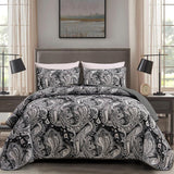 NNEDSZ Artful Quilted Coverlet and Pillowcases Set: Beauty in Every Stitch - Queen size