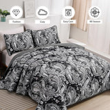 NNEDSZ Artful Quilted Coverlet and Pillowcases Set: Beauty in Every Stitch - Queen size