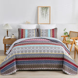 NNEDSZ Ethereal Textured bloom 3 Pc Bedspread & Pillow Cover Set