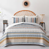 NNEDSZ Graceful Quilted Coverlet and Pillowcases Set: Timeless Beauty and Comfort - Queen size