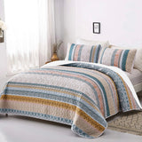 NNEDSZ Graceful Quilted Coverlet and Pillowcases Set: Timeless Beauty and Comfort - Queen size