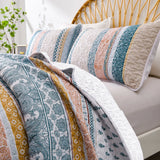 NNEDSZ Graceful Quilted Coverlet and Pillowcases Set: Timeless Beauty and Comfort - Queen size