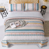 NNEDSZ Graceful Quilted Coverlet and Pillowcases Set: Timeless Beauty and Comfort - Queen size
