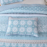 NNEDSZ Peaceful Quilted coverlet and pillowcovers set: Relax and Unwind - Queen size