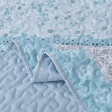 NNEDSZ Peaceful Quilted coverlet and pillowcovers set: Relax and Unwind - Queen size
