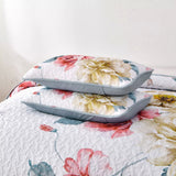NNEDSZ Vibrant Quilted Bedspread and Pillowcases Set: Add Color and Comfort to Your Space - Queen size