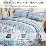 NNEDSZ Cozy Quilted Coverlet and Pillowcases Set: A Hug for Your Bed - Queen size