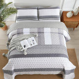 NNEDSZ Bespoke Quilted Bedspread and Pillowcases Set: Tailored Luxury for Your Home - Queen size