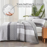 NNEDSZ Bespoke Quilted Bedspread and Pillowcases Set: Tailored Luxury for Your Home - Queen size