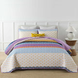 NNEDSZ Quirky Quilted coverlet and pillowcovers set: Add Personality to Your Space - Queen size