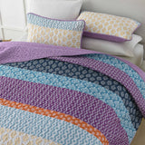 NNEDSZ Quirky Quilted coverlet and pillowcovers set: Add Personality to Your Space - Queen size