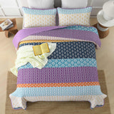 NNEDSZ Quirky Quilted coverlet and pillowcovers set: Add Personality to Your Space - Queen size