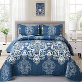 NNEDSZ Alluring Quilted bedspread and pillowcovers set: Luxurious Bedroom Addition - Queen size