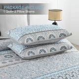 NNEDSZ Joyful Quilted coverlet and pillowcovers set: Brighten Up Your Bedroom - Queen size
