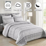 NNEDSZ Striking Quilted coverlet and pillowcovers set: Make a Bold Impact - Queen size