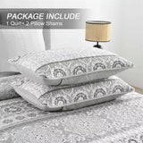 NNEDSZ Striking Quilted coverlet and pillowcovers set: Make a Bold Impact - Queen size
