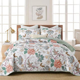 NNEDSZ Understated Quilted coverlet and pillowcovers set: Subtle Elegance - Queen size