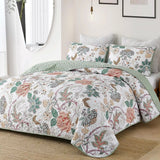 NNEDSZ Understated Quilted coverlet and pillowcovers set: Subtle Elegance - Queen size