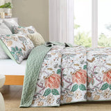 NNEDSZ Understated Quilted coverlet and pillowcovers set: Subtle Elegance - Queen size