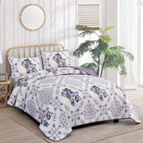NNEDSZ Kaleidoscopic Quilted coverlet and pillowcovers set: Burst of Colors - Queen size