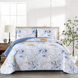 NNEDSZ Quietude Quilted coverlet and pillowcovers set: Perfect for Relaxation - Queen size