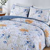 NNEDSZ Quietude Quilted coverlet and pillowcovers set: Perfect for Relaxation - Queen size