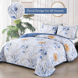 NNEDSZ Quietude Quilted coverlet and pillowcovers set: Perfect for Relaxation - Queen size