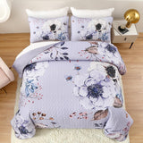 NNEDSZ Beautiful Quilted coverlet and pillowcovers set: Comfortable and Versatile - Queen size