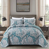NNEDSZ Vintage Quilted bedspread and pillowcovers set: Nostalgic Appeal - Queen size