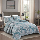 NNEDSZ Vintage Quilted bedspread and pillowcovers set: Nostalgic Appeal - Queen size