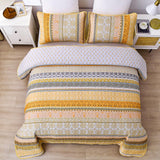 NNEDSZ Classic Paisley Bloom Lightweight 3 Pc Bedspread & Pillow Cover Set