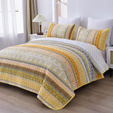 NNEDSZ Classic Paisley Bloom Lightweight 3 Pc Bedspread & Pillow Cover Set