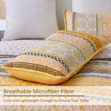 NNEDSZ Classic Paisley Bloom Lightweight 3 Pc Bedspread & Pillow Cover Set