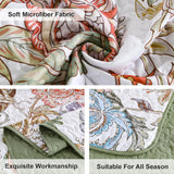 NNEDSZ Warm and Inviting Quilted Bedspread and Pillowcases Set: Designed for Relaxation - Queen size