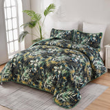 NNEDSZ Lush Quilted coverlet and pillowcovers set: Soft and Cozy Feel - Queen size