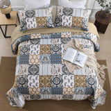 NNEDSZ Retro Charm Queen Bedspread Set with Bold Checkered Design