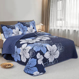 NNEDSZ Lavish Quilted Coverlet and Pillowcases Set: Luxurious Comfort for Your Bed - Queen size