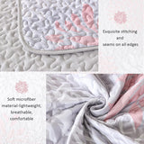 NNEDSZ Mosaic Quilted coverlet and pillowcovers set: Unique Patchwork Design - Queen size