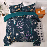 NNEDSZ Abstract Quilted coverlet and pillowcovers set: Unique and Artistic - Queen size