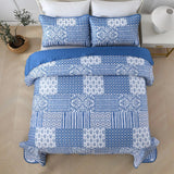 NNEDSZ Blissful Quilted bedspread and pillowcovers set: Relax in Style - Queen size